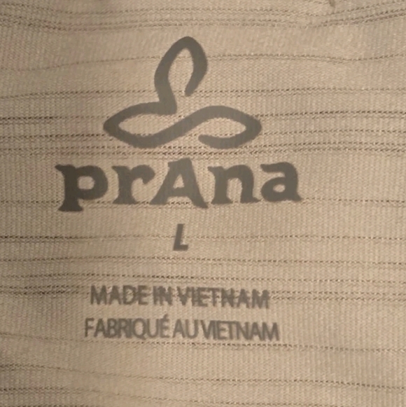 Prana Ribbed Off Shoulder Sweater Beige Women’s Large Long Sleeve Pullover - Picture 4 of 7